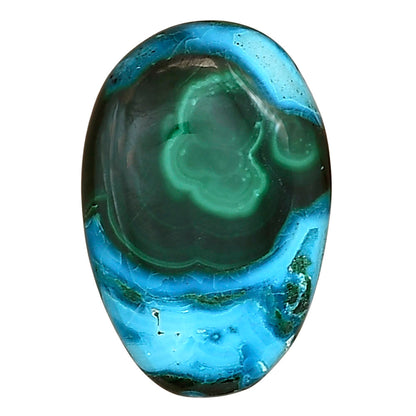 Azurite Malachite 25.15x16.85x5.5 mm Oval Gemstone LS03726-63