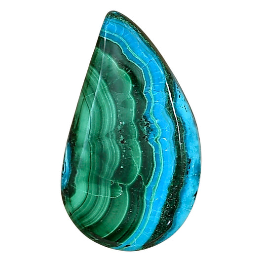 Azurite Malachite 29.3x17x5.2 mm Pear Gemstone LS03734-63