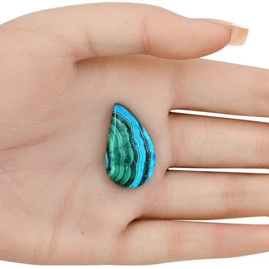 Azurite Malachite 29.3x17x5.2 mm Pear Gemstone LS03734-63