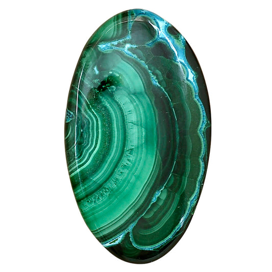 Azurite Malachite 40.8x23.7x4 mm Oval Gemstone LS03736-63
