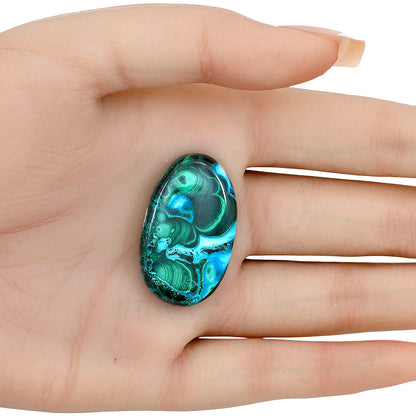 Azurite Malachite 33.8x20.3x5.5 mm Oval Gemstone LS03740-63