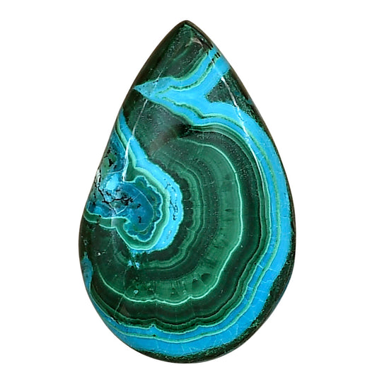Azurite Malachite 29.8x18.8x5 mm Pear Gemstone LS03745-63