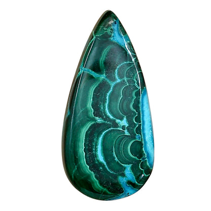 Azurite Malachite 32.2x15.7x5.5 mm Pear Gemstone LS03748-63