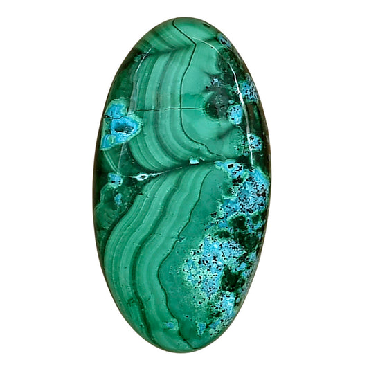 Azurite Malachite 32.6x17.2x5 mm Oval Gemstone LS03757-63