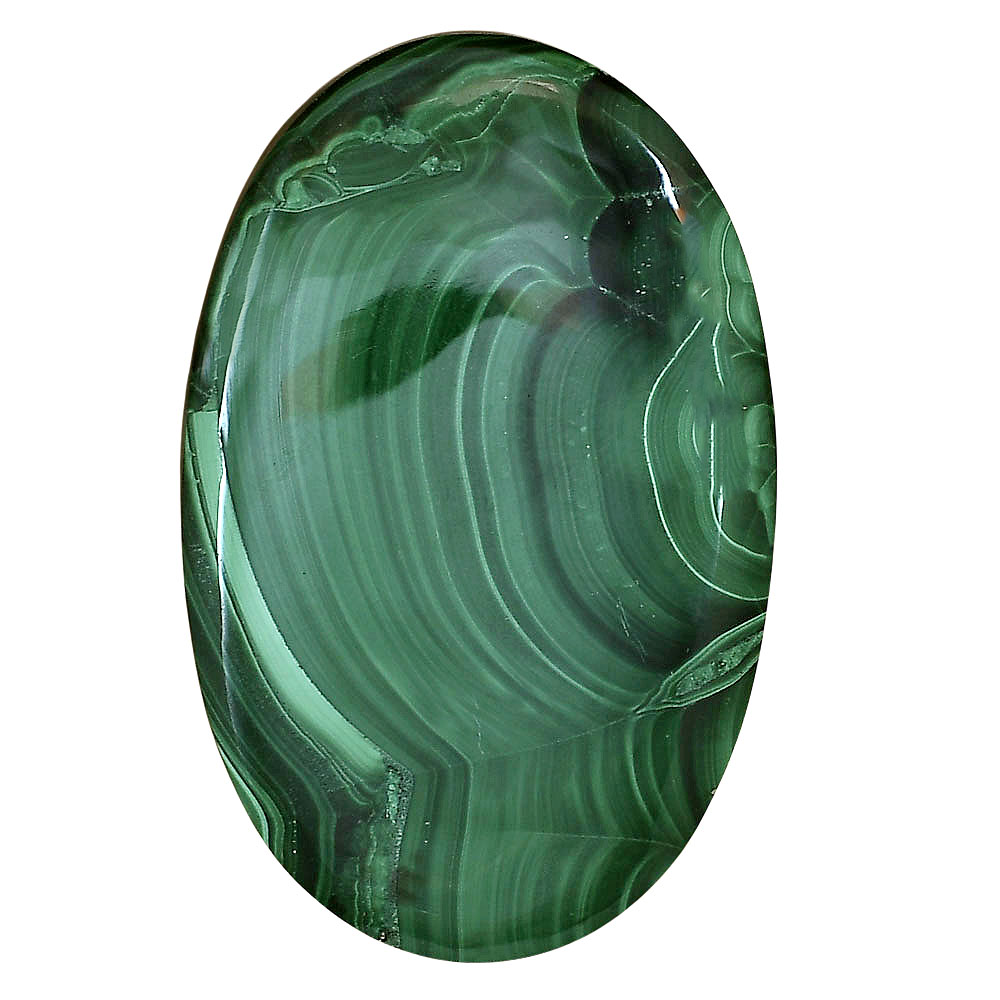 Malachite Eye 50x32.1x6.3 mm Oval Gemstone LS03844-65