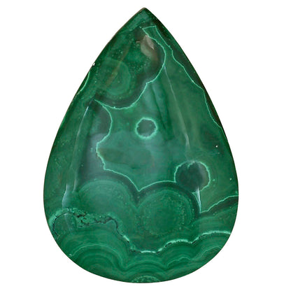 Malachite Eye 44.9x31.8x8.8 mm Pear Gemstone LS03845-65