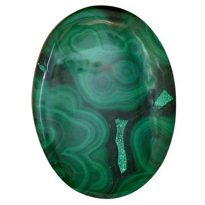 Malachite Eye 42.8x31.6x8.5 mm Oval Gemstone LS03851-65