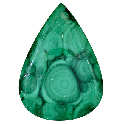 Malachite Eye 51.7x37.2x8.5 mm Pear Gemstone LS03852-65