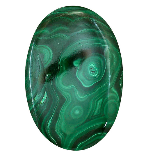Malachite Eye 48.8x33x8 mm Oval Gemstone LS03854-65