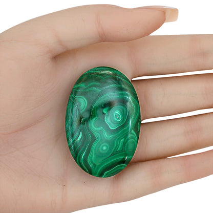 Malachite Eye 48.8x33x8 mm Oval Gemstone LS03854-65