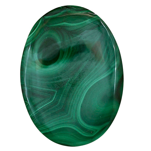 Malachite Eye 43.2x31.6x7.5 mm Oval Gemstone LS03855-65