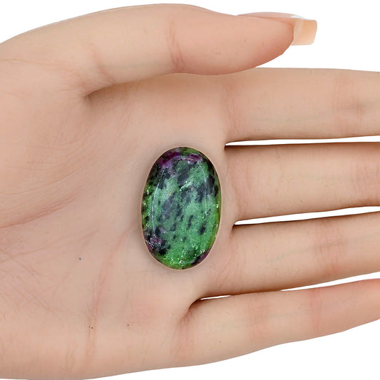 Ruby-Zoisite 30x19.5x6 mm Oval Gemstone LS03876-66
