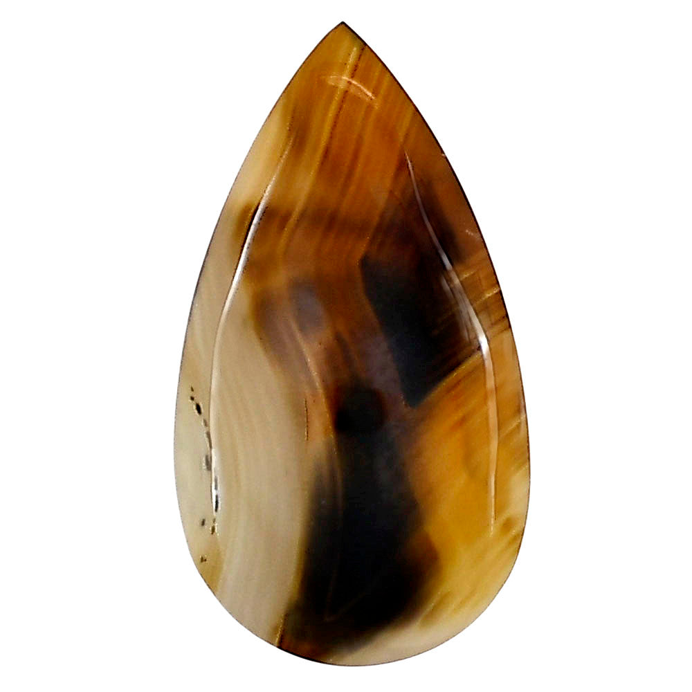 Montana Agate 27.7x15.4x5 mm Pear Gemstone LS03900-40