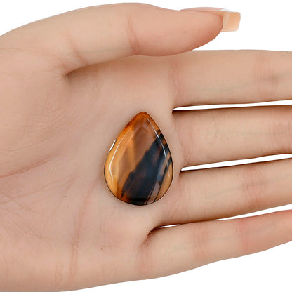 Montana Agate 30.3x22.3x3.5 mm Pear Gemstone LS03901-40