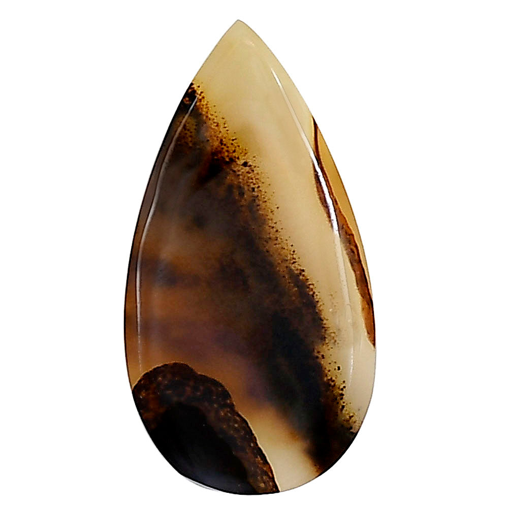 Montana Agate 27.5x14.7x3.5 mm Pear Gemstone LS03903-40