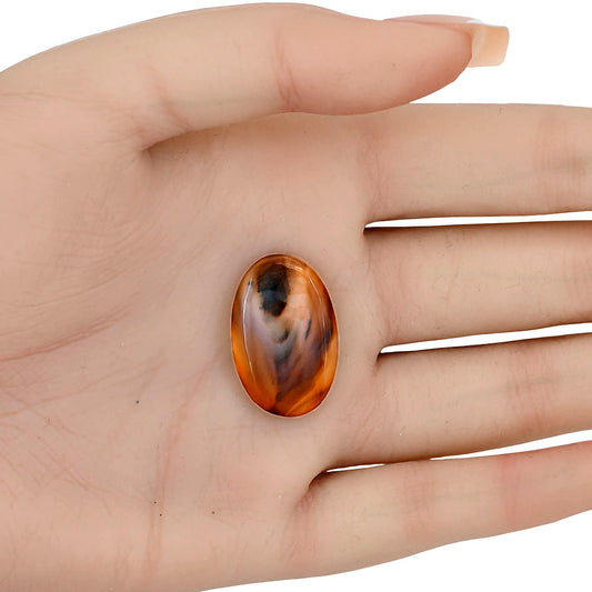Montana Agate 25.35x16.5x4 mm Oval Gemstone LS03914-40