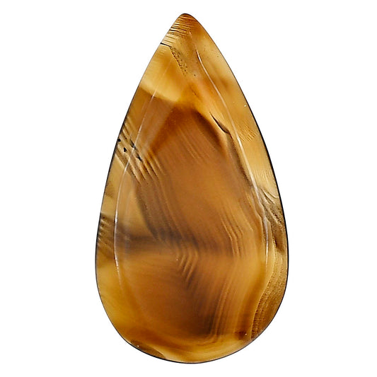 Montana Agate 34.8x19.4x3.5 mm Pear Gemstone LS03916-40