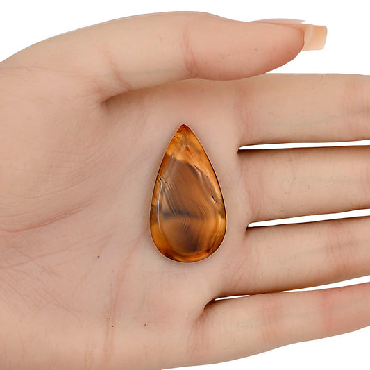 Montana Agate 34.8x19.4x3.5 mm Pear Gemstone LS03916-40