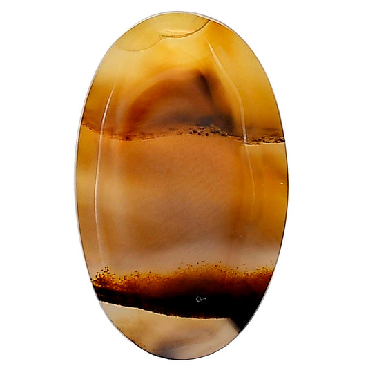 Montana Agate 28.5x17.6x4.7 mm Oval Gemstone LS03917-40
