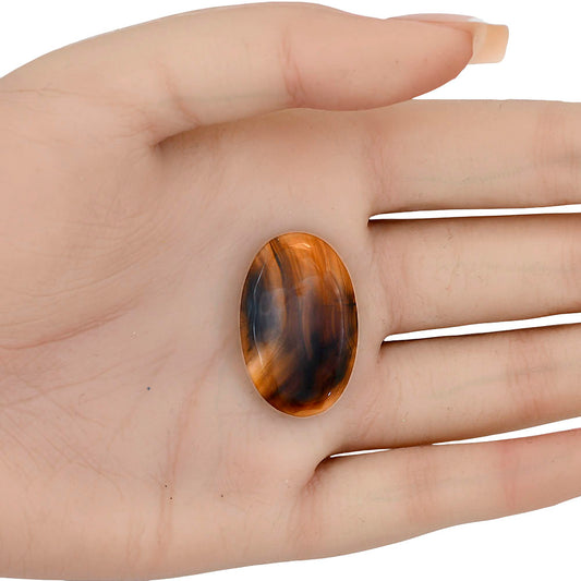Montana Agate 29.4x18.8x5 mm Oval Gemstone LS03918-40