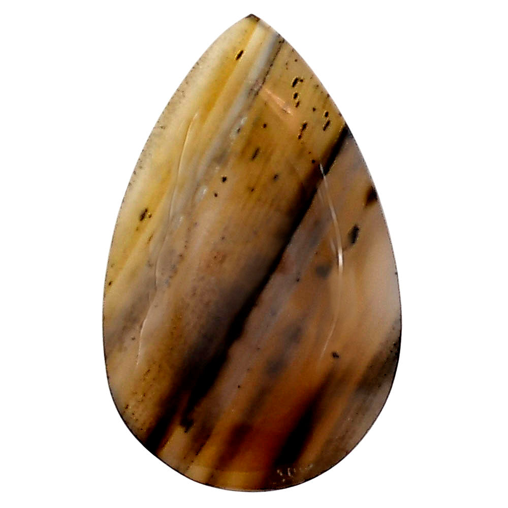 Montana Agate 27.2x17.1x5.3 mm Pear Gemstone LS03921-40