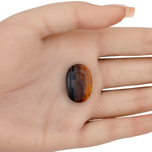Montana Agate 23.5x16.4x4.7 mm Oval Gemstone LS03925-40