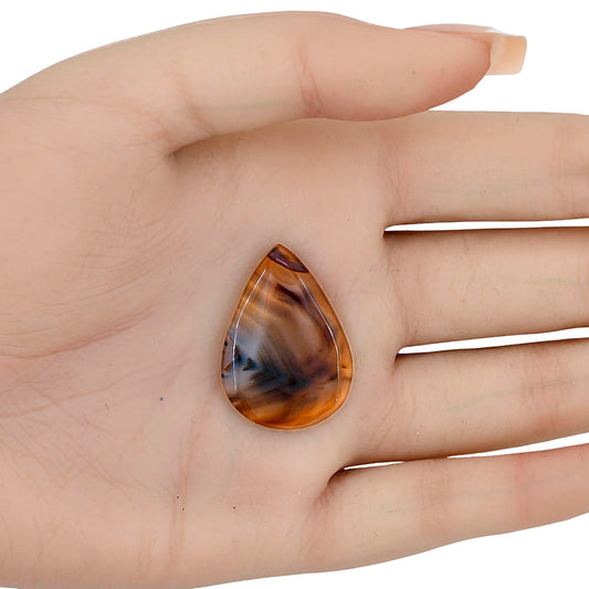 Montana Agate 29.5x21x3.5 mm Pear Gemstone LS03928-40