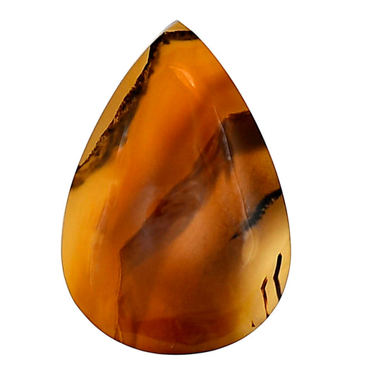 Montana Agate 27.75x19.15x6 mm Pear Gemstone LS03932-40