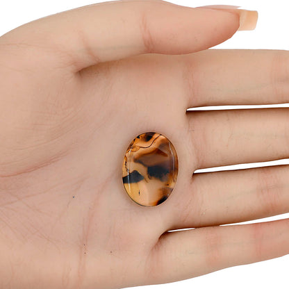 Montana Agate 23.3x17.6x3.5 mm Oval Gemstone LS03935-40