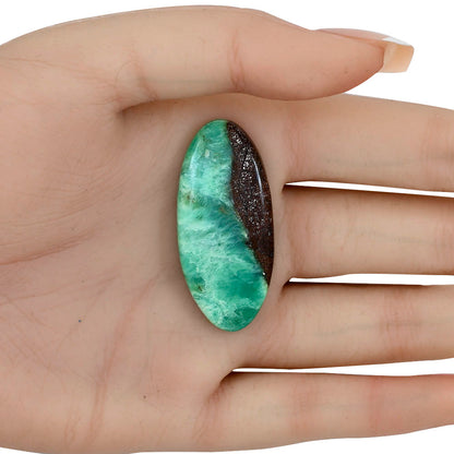 Boulder Chrysoprase 42.25x19.1x6.5 mm Oval Gemstone LS03948-67