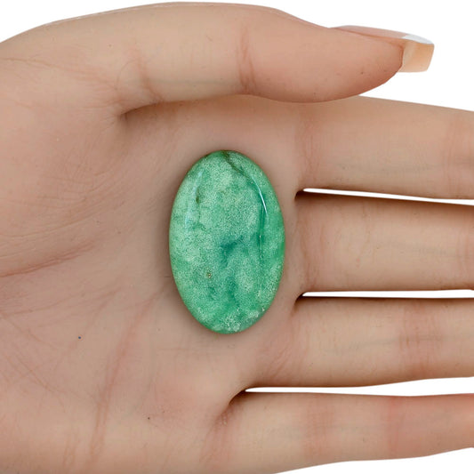 Boulder Chrysoprase 34.4x21.7x5.5 mm Oval Gemstone LS03949-67
