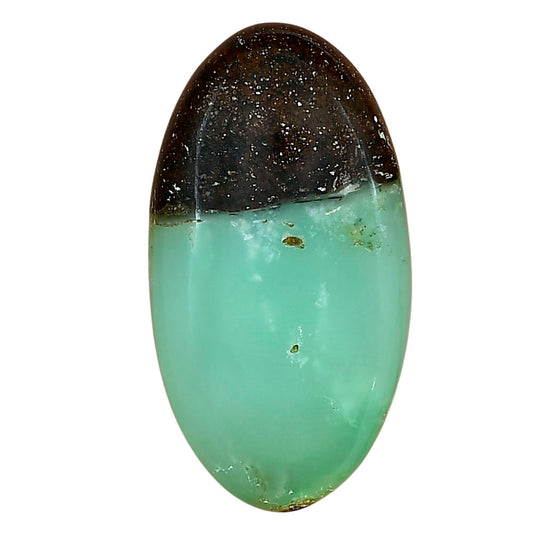 Boulder Chrysoprase 36.6x19.7x6.7 mm Oval Gemstone LS03950-67