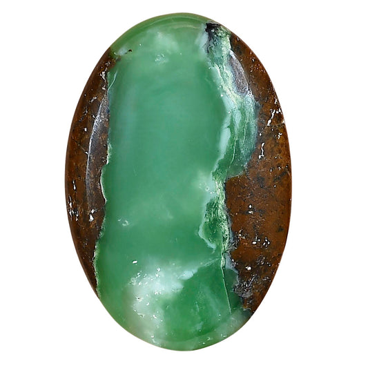 Boulder Chrysoprase 38.6x25.85x5.5 mm Oval Gemstone LS03954-67