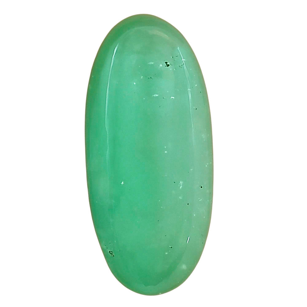 Boulder Chrysoprase 30.7x14x5.5 mm Oval Gemstone LS03956-67