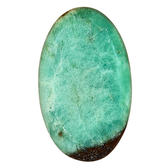 Boulder Chrysoprase 33.4x20.1x6.5 mm Oval Gemstone LS03957-67