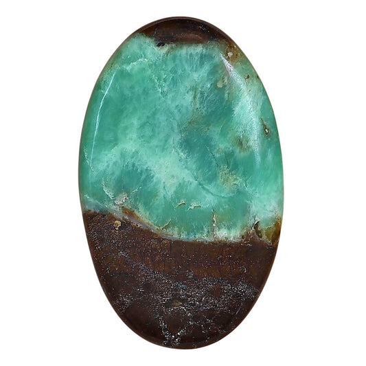 Boulder Chrysoprase 48.5x29.8x6.3 mm Oval Gemstone LS03963-67