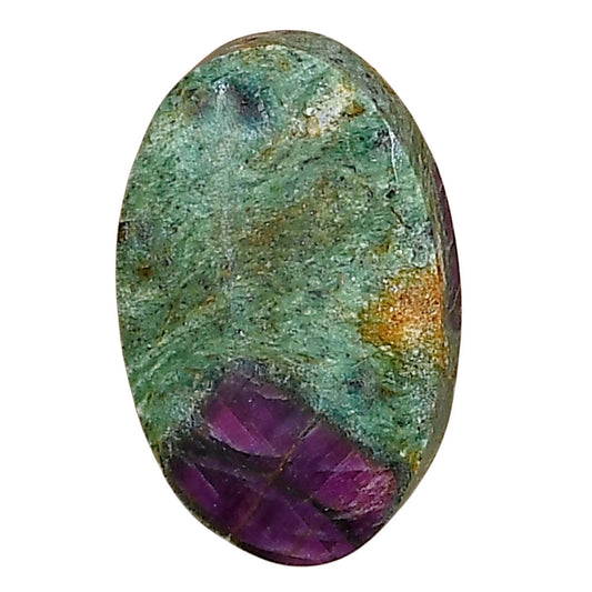 Ruby-In-Fuchsite 23.4x14.7x5 mm Oval Gemstone LS03965-68