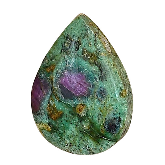 Ruby-In-Fuchsite 21.2x15.1x5.5 mm Pear Gemstone LS03966-68