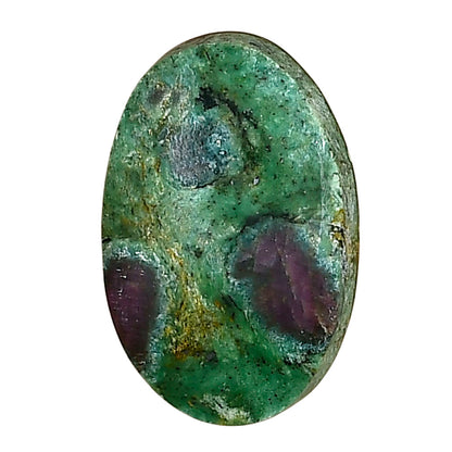 Ruby-In-Fuchsite 24.1x15.6x5.5 mm Oval Gemstone LS03972-68
