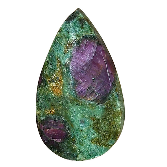Ruby-In-Fuchsite 30.3x17.5x6 mm Pear Gemstone LS03979-68