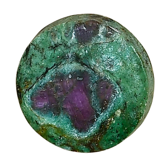 Ruby-In-Fuchsite 17.5x17.5x4.8 mm Round Gemstone LS03982-68