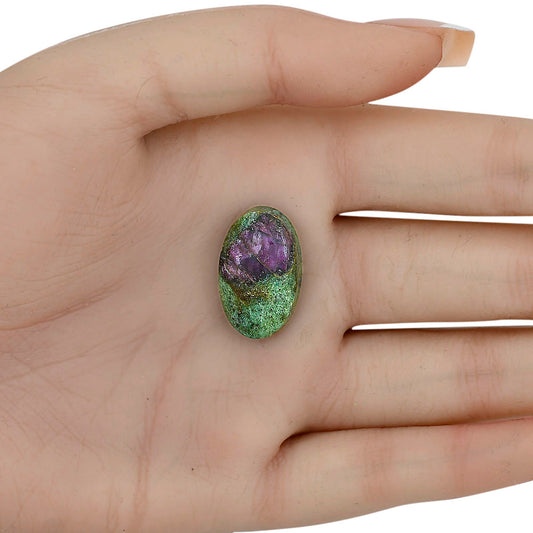 Ruby-In-Fuchsite 22.4x14x5.5 mm Oval Gemstone LS03991-68