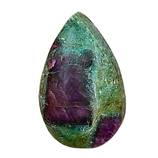 Ruby-In-Fuchsite 21.3x13x6 mm Pear Gemstone LS03992-68
