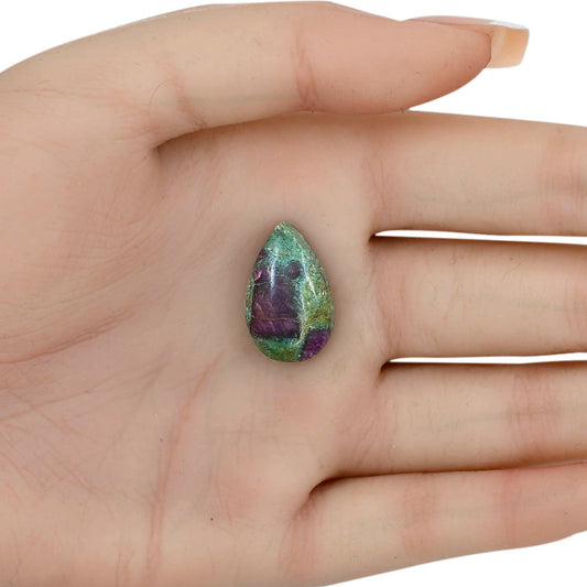 Ruby-In-Fuchsite 21.3x13x6 mm Pear Gemstone LS03992-68