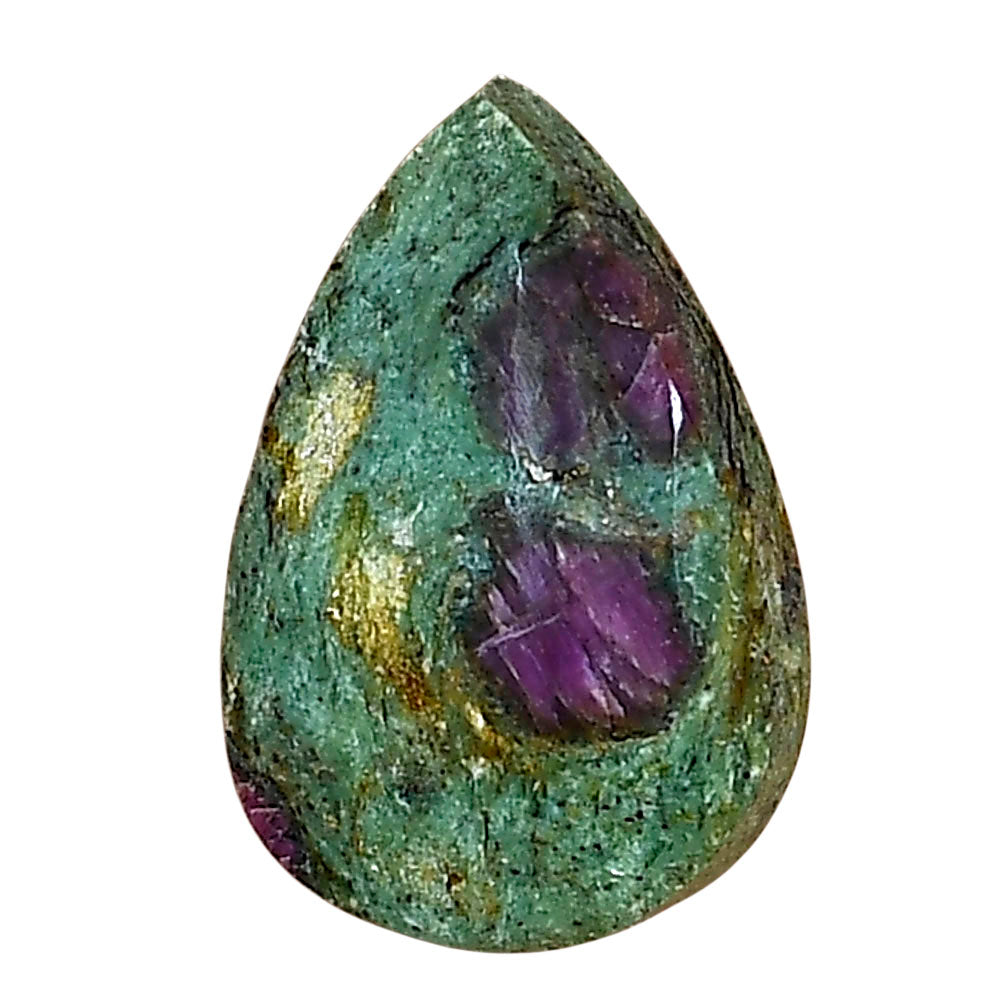 Ruby-In-Fuchsite 22.75x15.3x5.8 mm Pear Gemstone LS03994-68