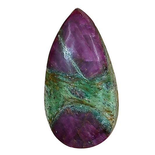 Ruby-In-Fuchsite 27x14.3x5.5 mm Pear Gemstone LS03996-68