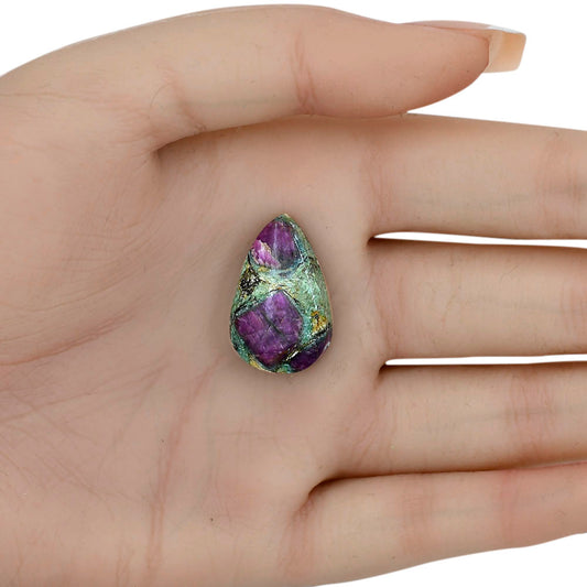 Ruby-In-Fuchsite 24.1x15.3x6.5 mm Pear Gemstone LS03997-68