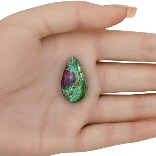Ruby-In-Fuchsite 27.15x15.6x5 mm Pear Gemstone LS04000-68