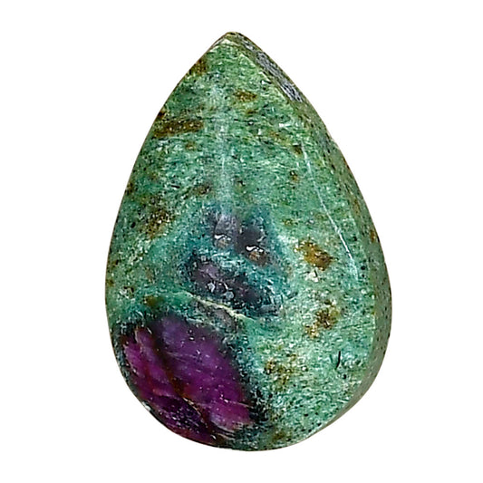 Ruby-In-Fuchsite 22.3x15.15x5.5 mm Pear Gemstone LS04001-68