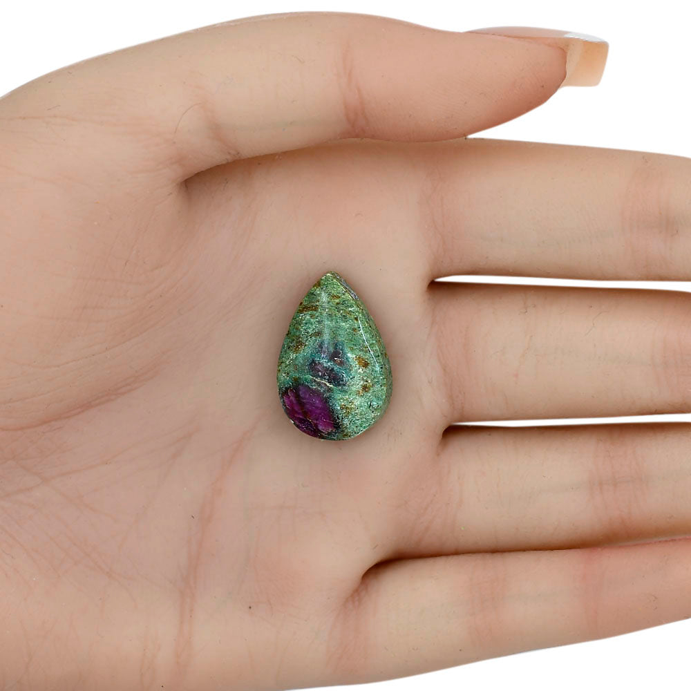 Ruby-In-Fuchsite 22.3x15.15x5.5 mm Pear Gemstone LS04001-68